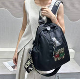 Fashion Backpack with Crystals Teddy Bears in Black 60399